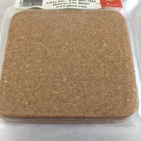 Green Bay Packers NFL Cork Coasters set of 4 - Picture 6 of 6